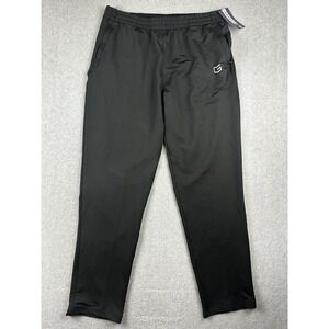 G Gradual Pants Mens 2XL Black Athletic Joggers Zip Pockets Stretch Workout NWT